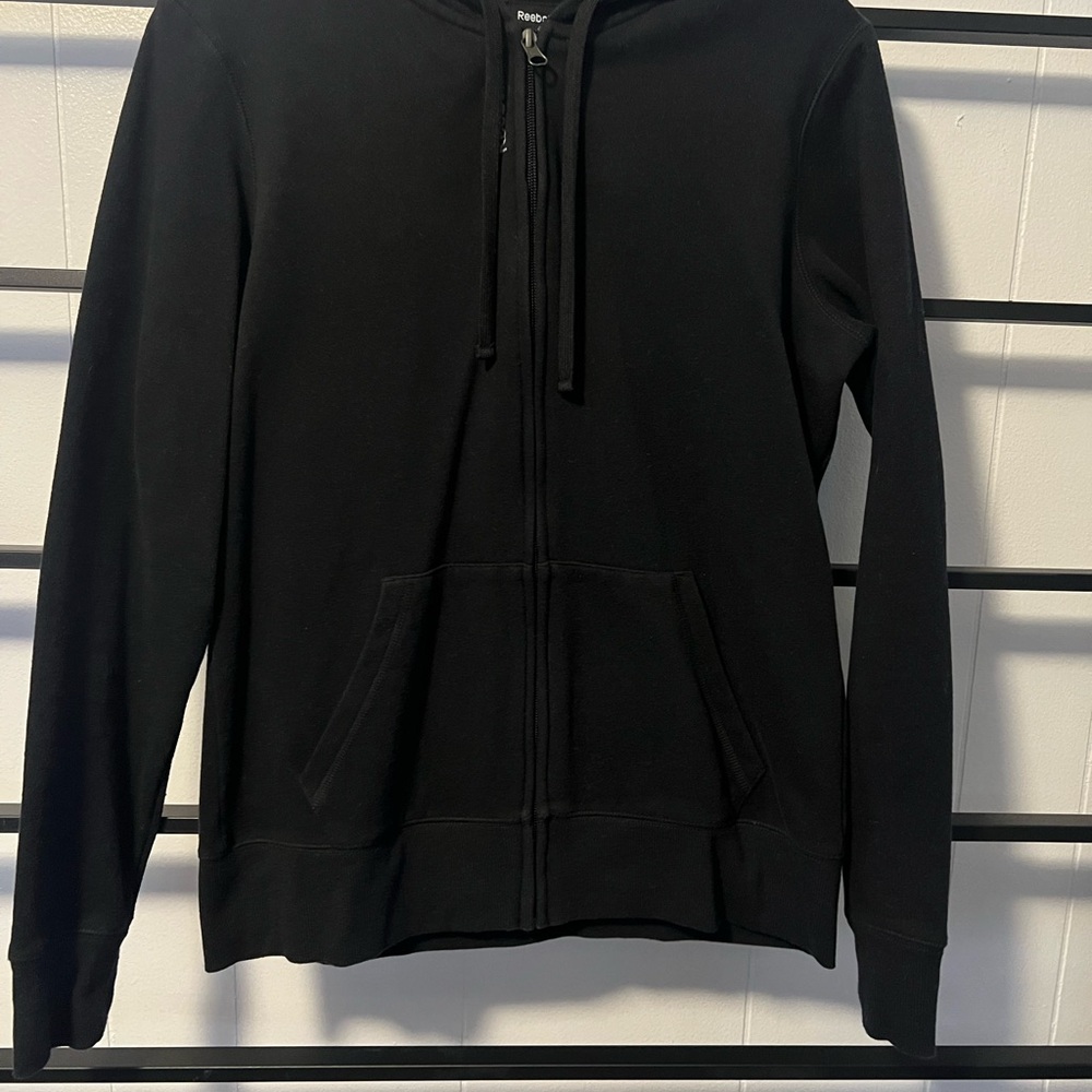 Women's REEEBOK SIZE M, Black Zip up Hoodie, VGC, B12